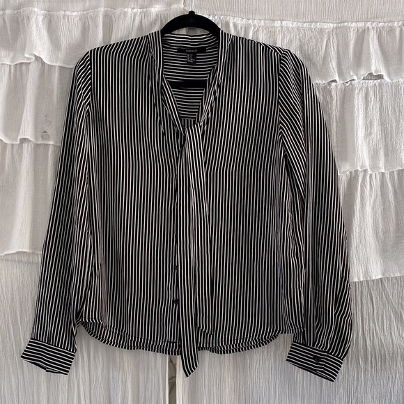 Forever 21 Tops - Forever 21 Black and White Striped Blouse